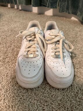 Nike Kids White Lace-Up Sneakers